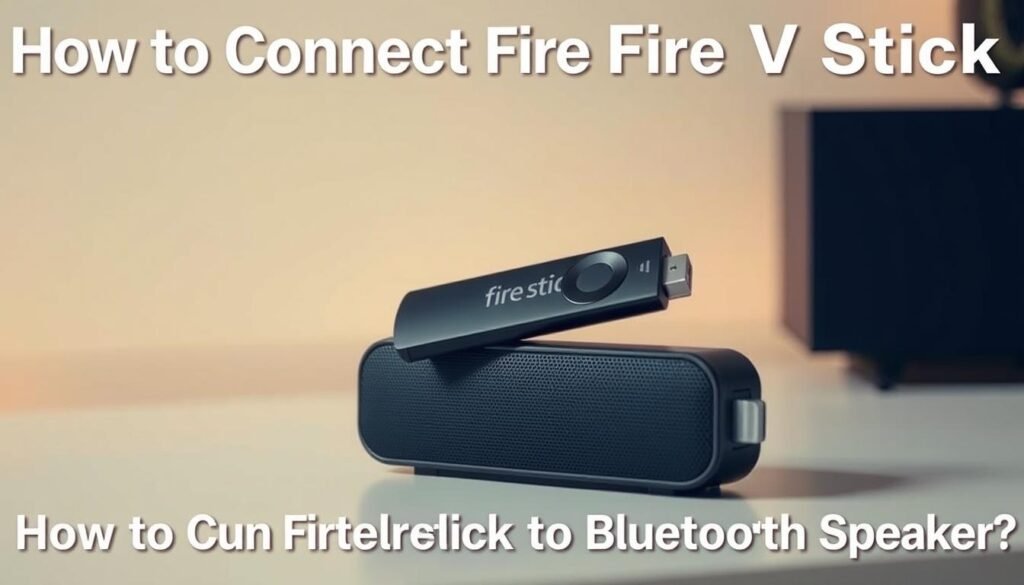 how to connect fire tv stick to bluetooth speaker